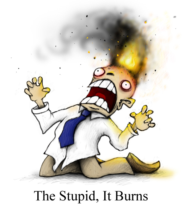 the stupid, it burns