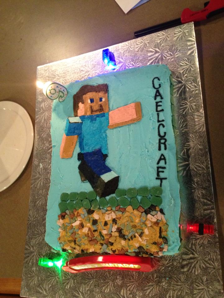 look at this wicked minecraft cake