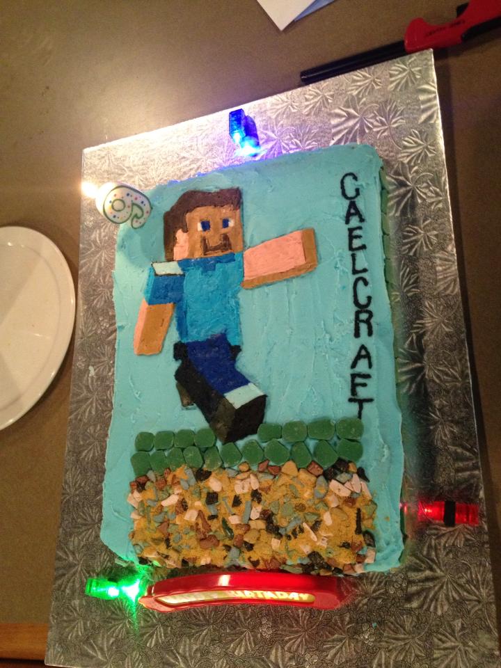 look at this wicked minecraft cake