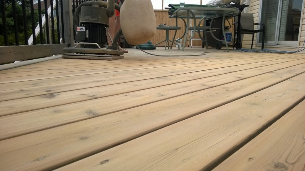 Deck sander