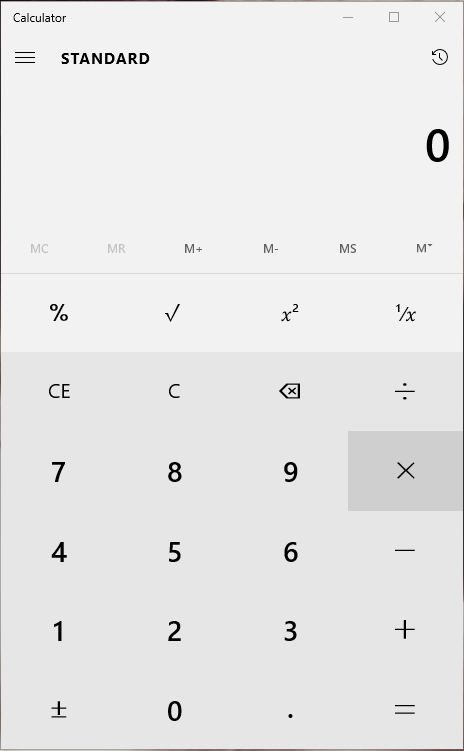 Win 10 Calculator